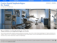 Tablet Screenshot of clinicadentaldentistaenleon.com
